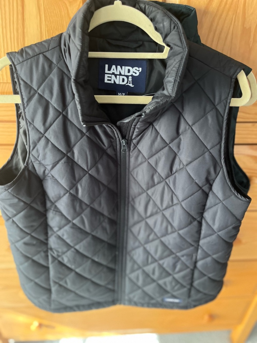 Lands' End Quilted Vest in Black MP